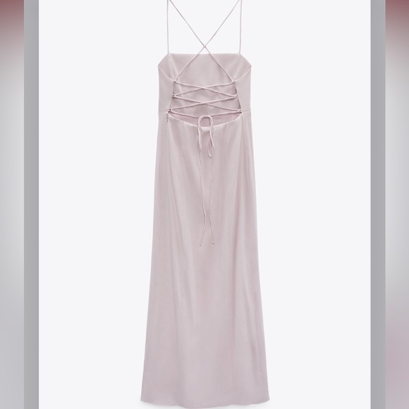 ZARA LINEN BLEND DRESS - Picture 12 of 15